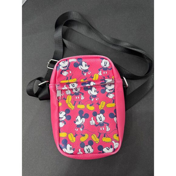 BUCKLE DOWN DISNEY Mickey Mouse ROSE PINK CROSSBODY WALLET SHOULDER BAG - Picture 1 of 15